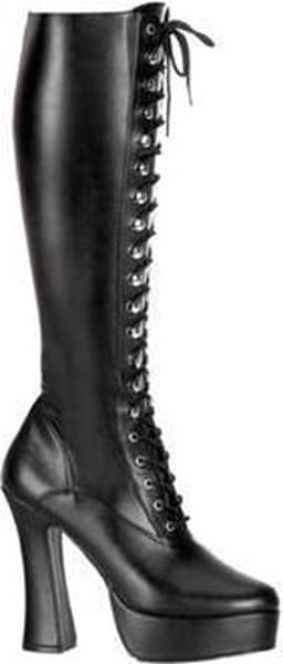 Pleaser - ELECTRA2023 Kniehoge laarzen - US 8 - 38 Shoes - Zwart — thumbnail 1