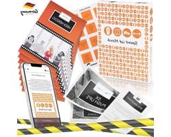 Misdaad Dinerspel - Moordspel Thuis - Spannende Avond - Realistisch Bewijs - 4 Personen - Meerkleurig