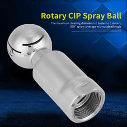 Dailygoods- Sprayball 3/4 Inch - Roestvrij Staal - Zelfreinigend - 360° Spuitdekking - Maximale Reinigingsdiameter 6 m - Duurzaam Ontwerp - Reinigingskop — thumbnail 5