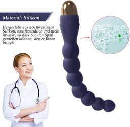 Daity Vibrator met 7 balletjes, anaalplug met 10 vibratiestanden, prostaatstimulerend speeltje, erotisch seksspeeltje voor stellen, extreme seks — thumbnail 4