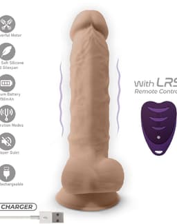 Dildo Model Vibratie met LRS 20 cm — thumbnail 3