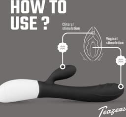 Teazers - Tarzan Vibrator - Oplaadbaar - G-Spot Vibrator - Vibrators voor Vrouwen - Sex Toys voor Vrouwen - Vibrators - Clitoris Stimulator - Zwart — thumbnail 4