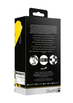 Shots - Ouch! Head Harness met Spider Gag en Neushaken - Zwart — thumbnail 14