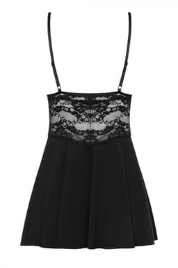 Obsessive Babydoll Setje Met Kant - Zwart - L/XL — thumbnail 14