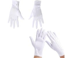 Handschoenen, witte handschoenen heren voor formele smokings, sieradeninspectie, wit, Kein