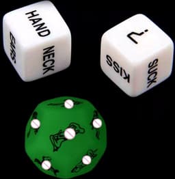 3x Sex dobbelstenen - Sex dice - Erotische dobbelstenen - Erotiek dobbelstenen - Romantische dobbelstenen - Erotiek spel - Erotic dice - Glow in the dark - Jonyx — thumbnail 2