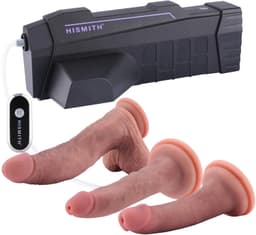 Hismith Squirting Dildo Set – 3 Realistische Dildo’s met Glijmiddel Launcher 2.0 en KlicLok — thumbnail 1