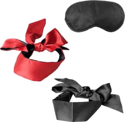 3-delige oogmasker set, bondage set, handboeien, touw — thumbnail 1