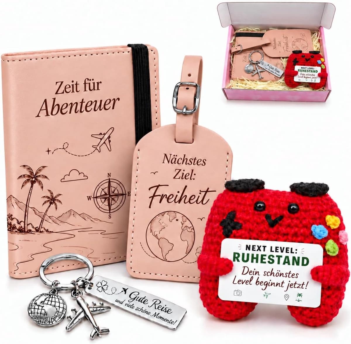 Geschenkset voor reispas en kofferlabel — afbeelding 1