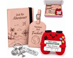 Geschenkset voor reispas en kofferlabel