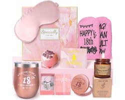 18e Verjaardag Cadeaus voor Vrouwen, Verwen Set voor Haar, Ideale Cadeau-ideeën voor 18-jarige Vrienden, Zussen en Dochters