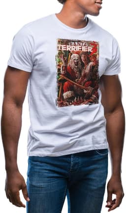 Eng T-shirt met Dames en Heren Horror Halloween Thema — thumbnail 2