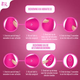 Toys Hub® Vibrerend Ei met Afstandsbediening - Incl. EBOOK - Met Opbergzakje - 10 Vibraties – Waterproof - Vibrator - Vibrators voor Vrouwen & Koppels - Sex Toys voor Vrouwen - Couples — thumbnail 4
