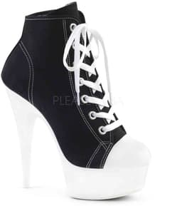 EU 40 = US 10 | DELIGHT-600SK-02 | 6 Heel, 1 3/4 PF Sneaker, Side Zip — thumbnail 1