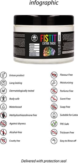 Fist It Glijmiddel Extra Dik 500 ml - Rainbow — thumbnail 8