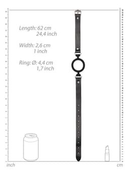 Siliconen Ring Gag – Zwart — thumbnail 1