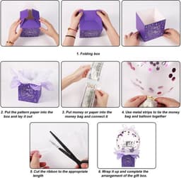 Dailygoods- Geldballondoos Grappige Verjaardagsspaarpot - Verjaardagsballonnen - Ballonhouder - Inpakpapier - Geldzakjes - Karton/latex/plastic - Verjaardagscadeau — thumbnail 5