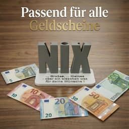 Set van 2 originele geldgeschenken NIX – 3D-letters met gat voor bankbiljetten – voor "niets gewenst" – mannen en - ShopVlot — thumbnail 5