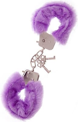 Handboeien pluche - Fluffy handboeien - Hand cuffs - Roleplay - Erotische speeltjes - Seksspeeltje - Vastbinden - Erotiek - Inclusief 2 sleuteltjes - Paars - Jonyx — thumbnail 2