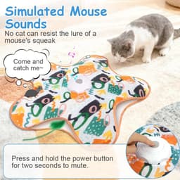 Interactief kattenspeelgoed met veerautomaat Graffiti-ontwerp — thumbnail 5