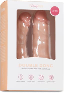 Easytoys Dildo Collection Realistische Dubbele Dildo Met Zuignap - 15 cm — thumbnail 2