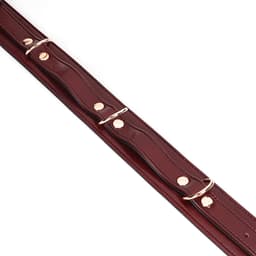 Liebe Seele - Wine Red - Leren Dijboeien Met Rosé Gouden hardware (2 maten beschikbaar) - exclusief En Luxe S/M — thumbnail 5
