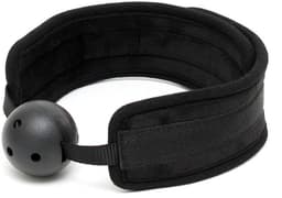 Rimba - Comfortabele ball gag - Zwart - Verstelbaar — thumbnail 3