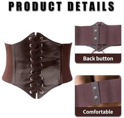 Dames Corset voor Taille - Brede Korsetriem voor Cosplay en Halloween — thumbnail 6