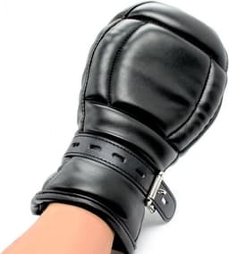 Kiotos - BDSM Leren Wanten Voor Bondage - Zwart — thumbnail 5