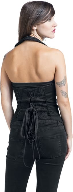 Burleska Melissa Waist Coat Dames Onderborstkorset - zwart - M — thumbnail 3