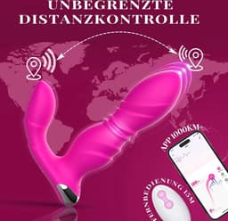 Lzwintrading Stotende Dildo met App Control - Vibrators voor Vrouwen & Mannen - Dildo Vibrator voor Vrouwen - Sex Toys voor Koppels - G Spot Vibrator - Clitoris Stimulator - Vibrator met Afstandsbediening - Anaal Dildo - Prostaat Vibrator Mannen — thumbnail 9