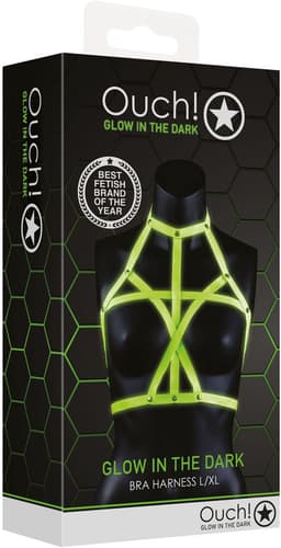 Shots - Ouch! BH Harnas - L/XL neon green/black L/XL — thumbnail 2