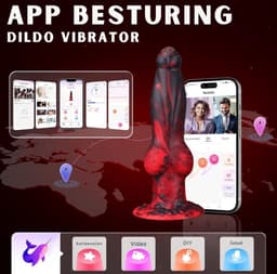 Fantasy dildo - Dragon Dildo - Animal Dildo - Dildo XXXXL Extreme - Grote Dildo's XXL - Dildo Anaal Groot - Big Dildo - met App – Sterke Zuiglap - Waterdicht — thumbnail 9