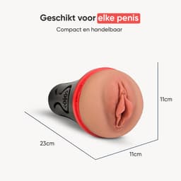 DailyPlay Pocket Pussy voor Man - Lindsey - TPE – Masturbator met Sleeve - Kunst Vagina – Sex Toys Mannen en Koppels – Nep Kut — thumbnail 3