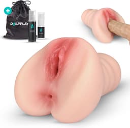 DailyPlay Pocket Pussy voor Man - 2 in 1 – Masturbator met Billen en Kunst Vagina – Sex Toys Mannen en Koppels – Nep Kut — thumbnail 1