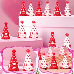 Kabouters Valentijnsdag Set - Miniatuur Figuurtjes Feestdagen - Romantische Sfeer Creëren - 30 Delige Set — thumbnail 5