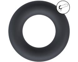 Liquid Silicone Cockring - L - Black