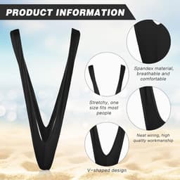Herens Mankini Borat Stijl Verstelbare String voor Feestdagen — thumbnail 3
