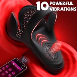 Daity Vibrerende Cockring – Penisring met 10 Vibratiestanden & APP – Testikel Stimulator & Perineum Massage – Siliconen – Voor Sterkere en Langere Erectie – Seksspeeltje voor Mannen & Koppels — thumbnail 3