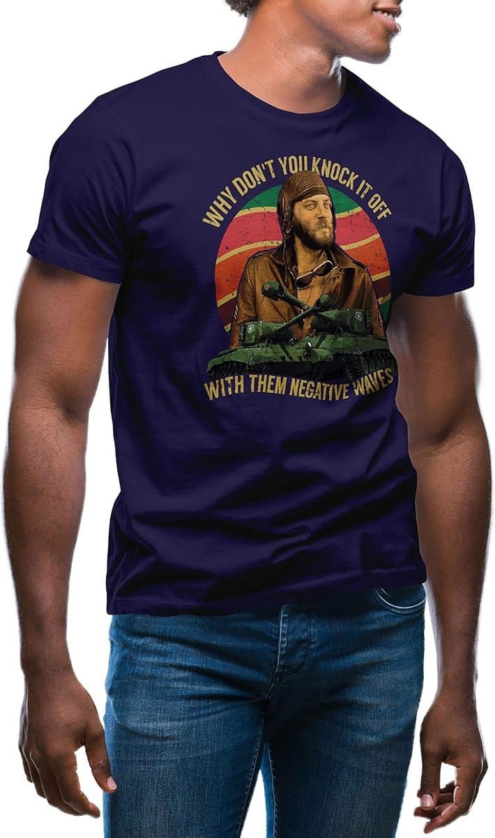 Grappig T-shirt met Tekst: Stop Negatieve Golf Heren Shirt — afbeelding 1