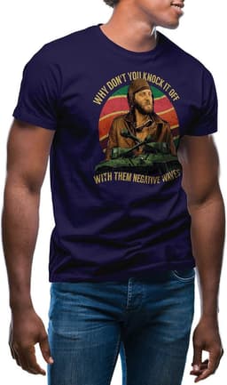 Grappig T-shirt met Tekst: Stop Negatieve Golf Heren Shirt — thumbnail 1