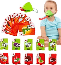 Tongspel - Interactief spel - Feestjes en kantoor - Snelheid en behendigheid - 21 cm breed - Twee maskers — thumbnail 1