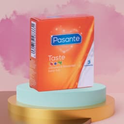 Pasante Taste - Condooms - Mix van Smaken - Gekleurd & Geurend - 3 stuks — thumbnail 10