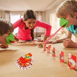 Kikkerspel - Tongspel Behendigheid - Feestspel Kinderen - Snelheid Reflexen - 21x10x7 cm - Twee Persoons — thumbnail 4