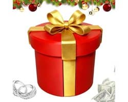 Grappenspeelgoed - Cadeauset Volwassenen - Feestelijke Verrassing - Herbruikbaar Ontwerp - 10 x 12 x 15 cm - Rood