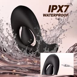 Daity Vibrerende Cockring voor Mannen en Koppels – Penisring met 3 Motoren, 10 Vibratiestanden en Afstandsbediening – Clitoris- en Teelbalstimulatie – Dubbele Teelbalvibrator — thumbnail 4