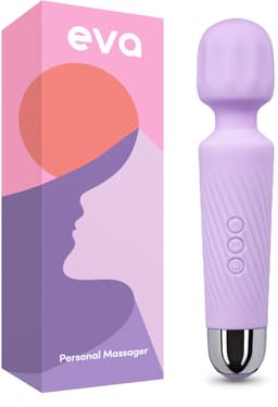 Eva® Personal Massager - Magic Wand - Vibrator voor Vrouwen - Krachtige Clitoris Stimulator - 75% Intensere Stimulatie - 20 Standen - Fluisterstil - Sex Toys voor Vrouwen - Seksspeeltjes - Cadeau voor Vrouw - Sensuele Audio - Lavender Purple — thumbnail 1