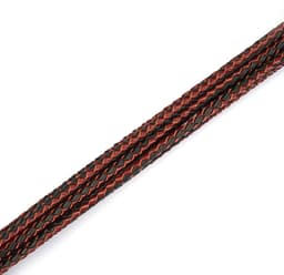 Liebe Seele - Wine Red - Luxe Gevlochten Flogger - Cat-o-Nine Tails — thumbnail 4