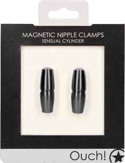 Shots - Ouch! Magnetische Tepelklemmen Sensuele Cilinder black — thumbnail 3