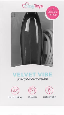 EasyToys - Velvet Vibe - Bullet Vibrator - Oplaadbaar - Vibrators voor Vrouwen en Mannen - Sex Toys voor Vrouwen - Vibrators - Zwart — thumbnail 9